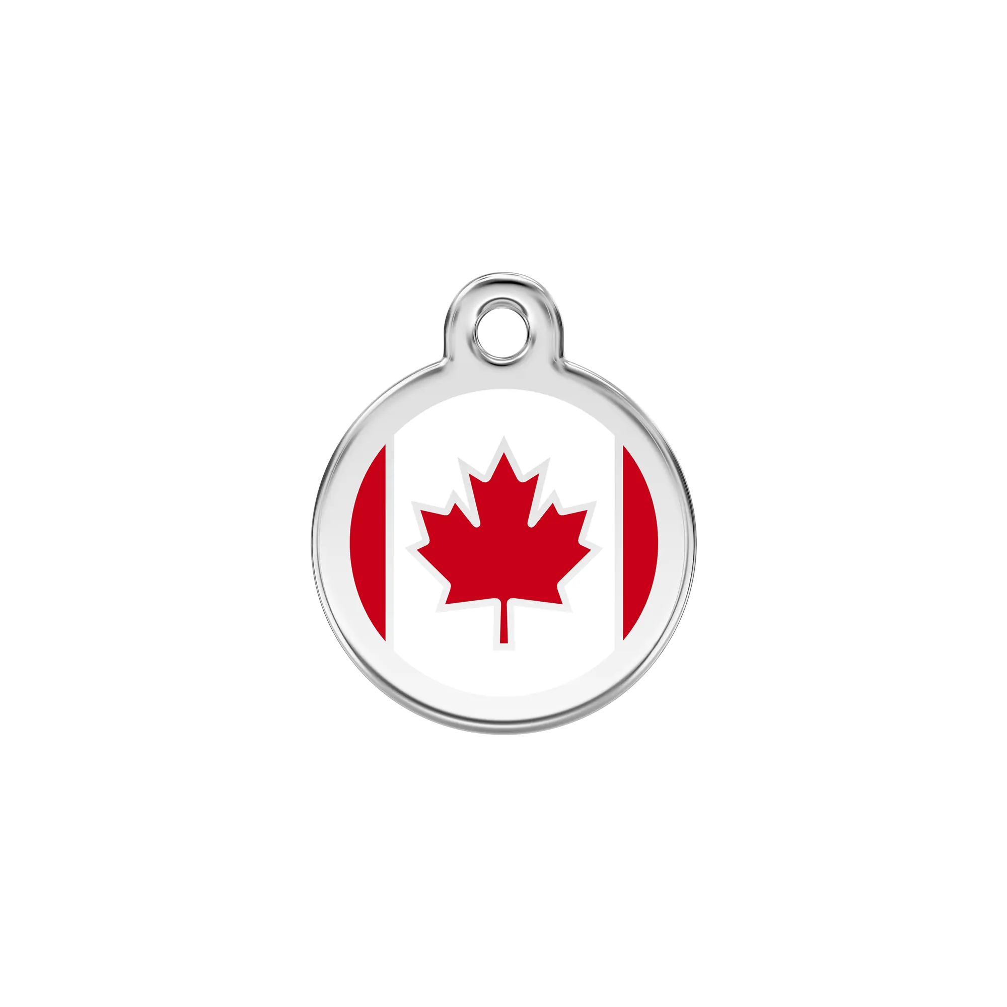 Canadian Flag pet ID tag