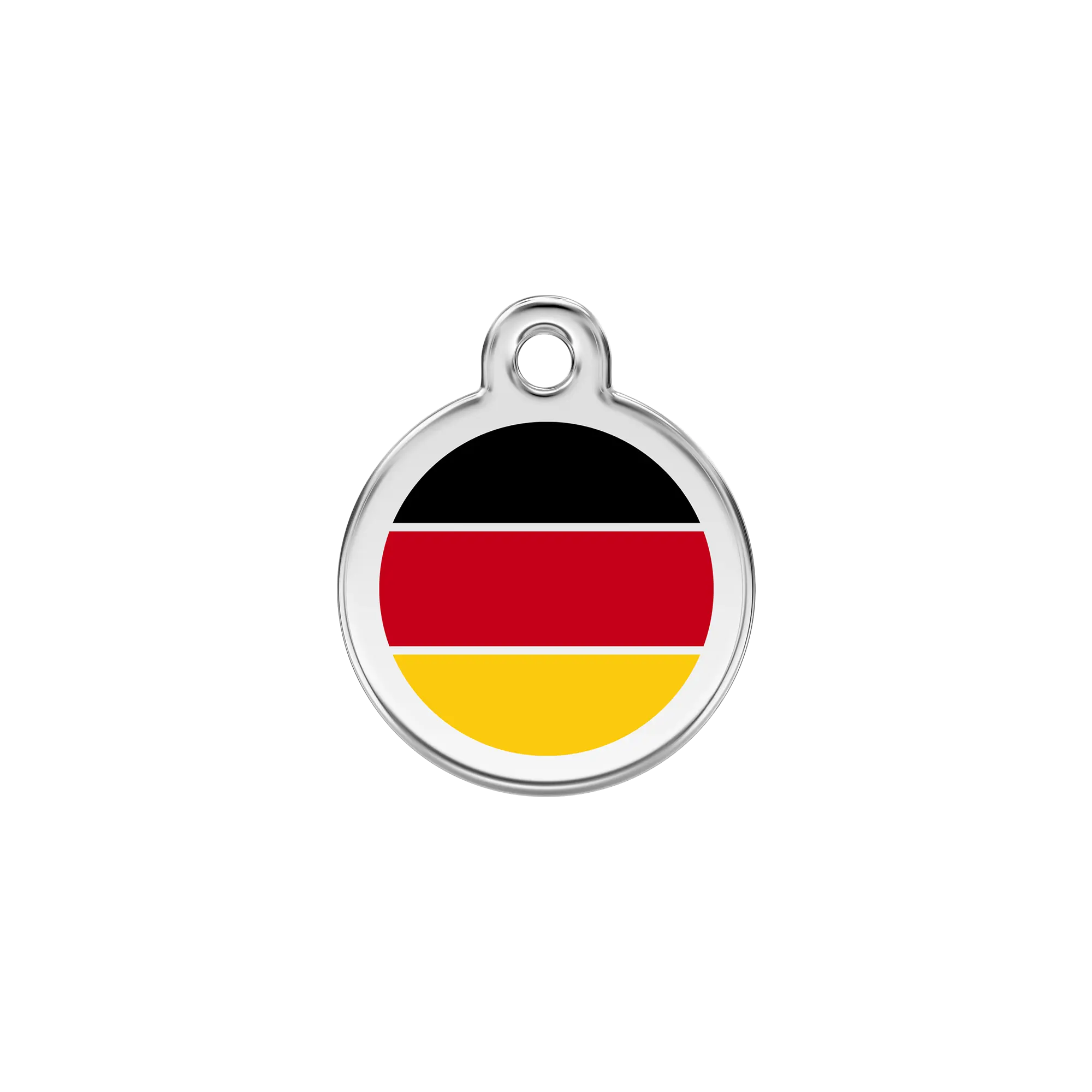 German Flag Enamel & Stainless Steel pet ID tag