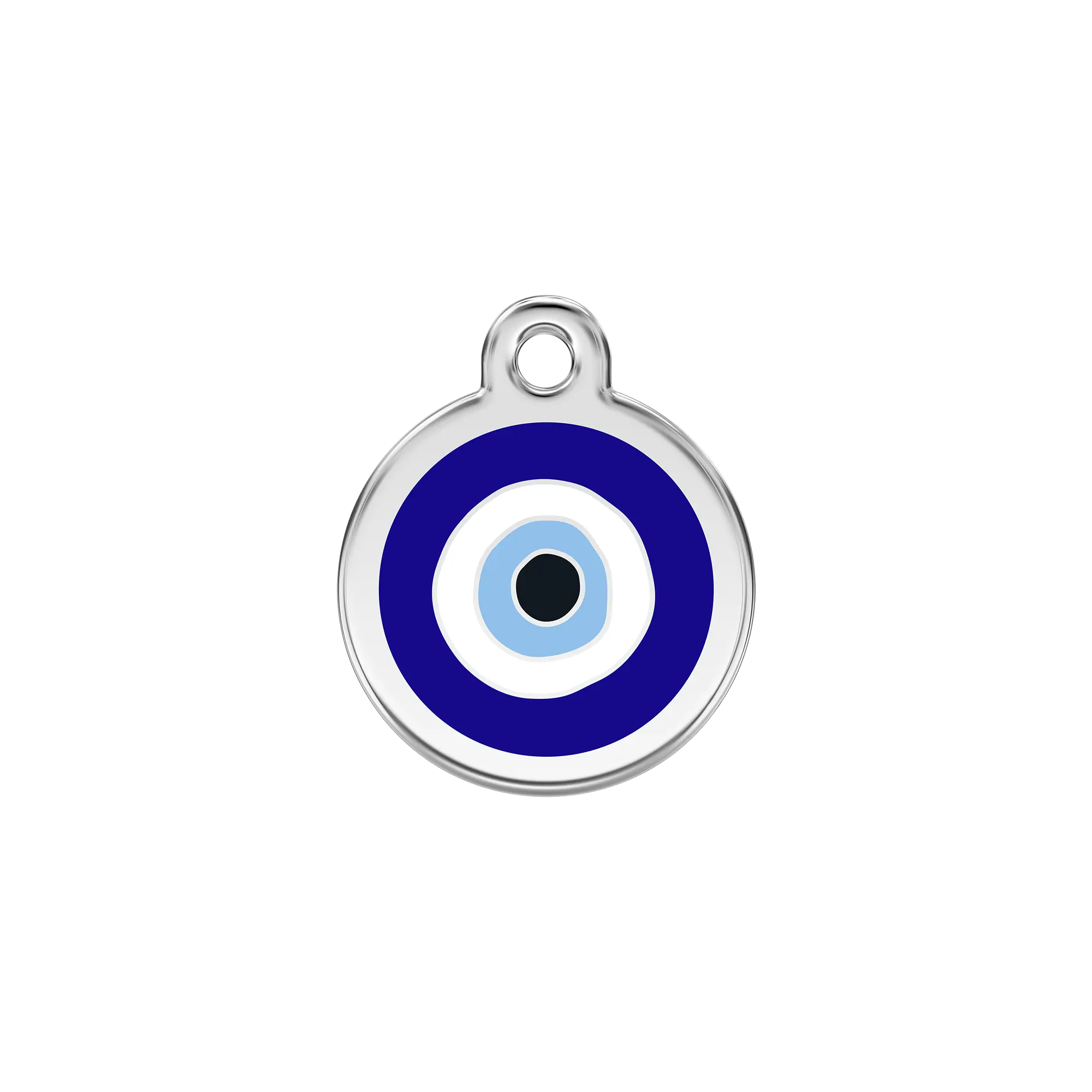 Evil Eye Enamel & Stainless Steel pet ID tag