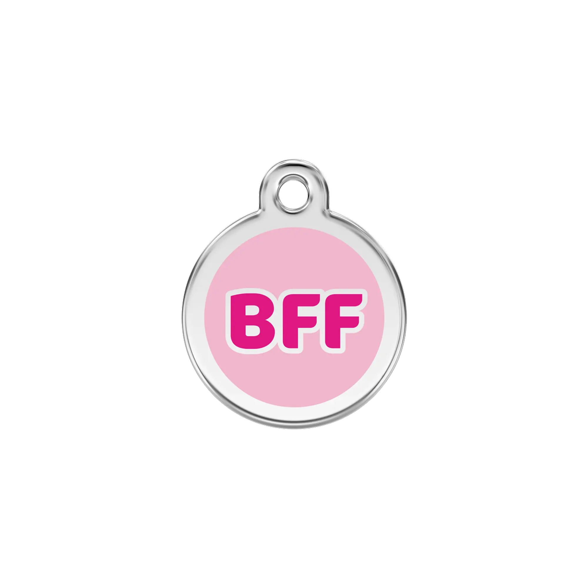 BFF Pink pet ID tag