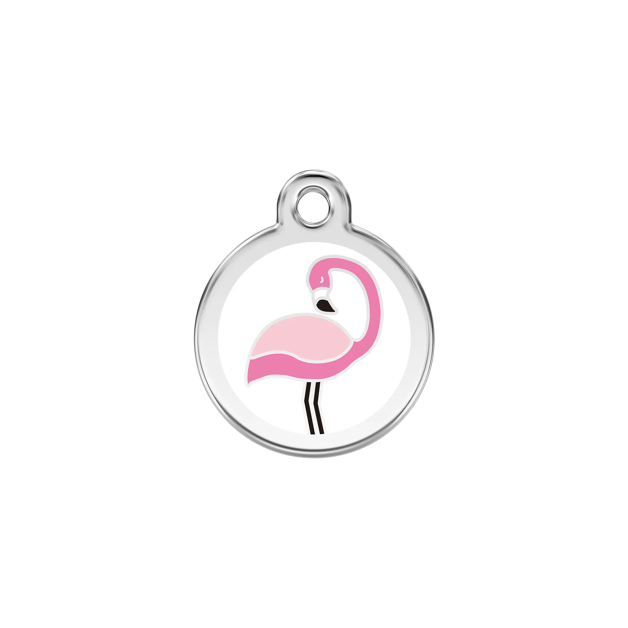 Flamingo pet ID tag