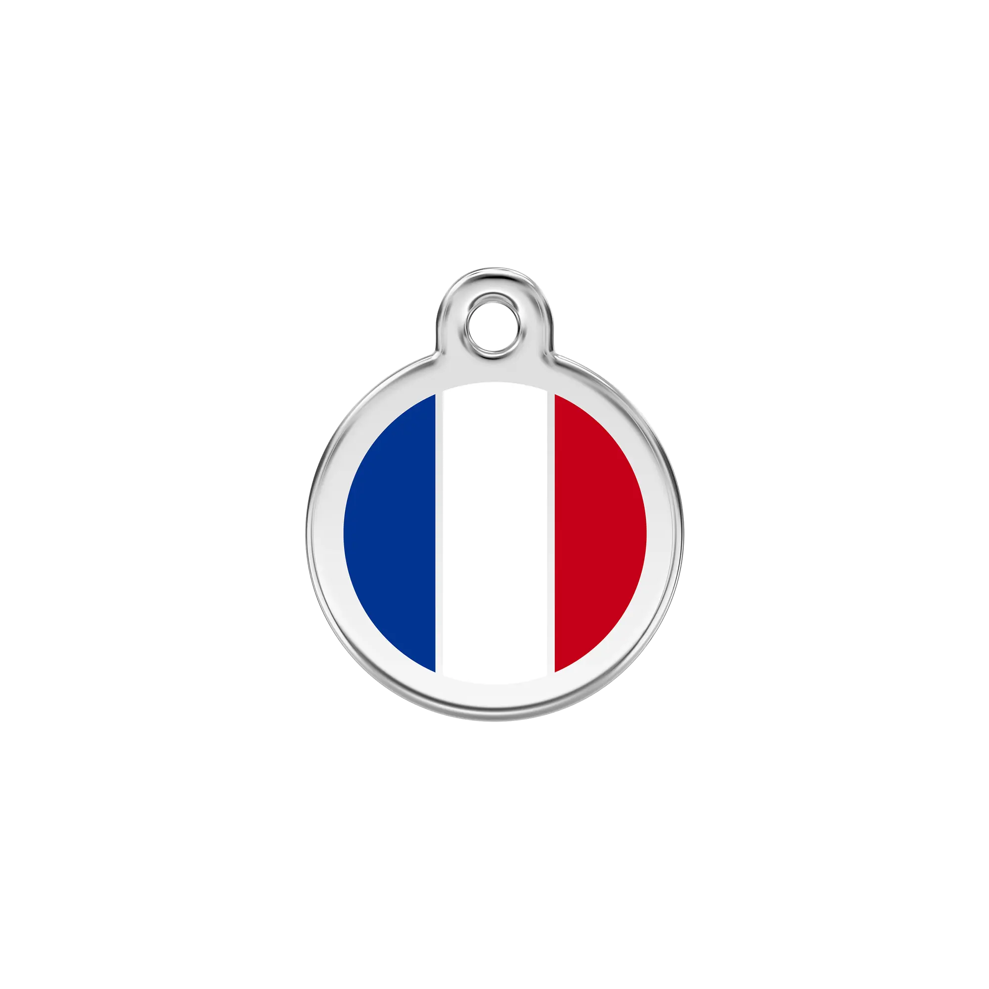 French Flag pet ID tag