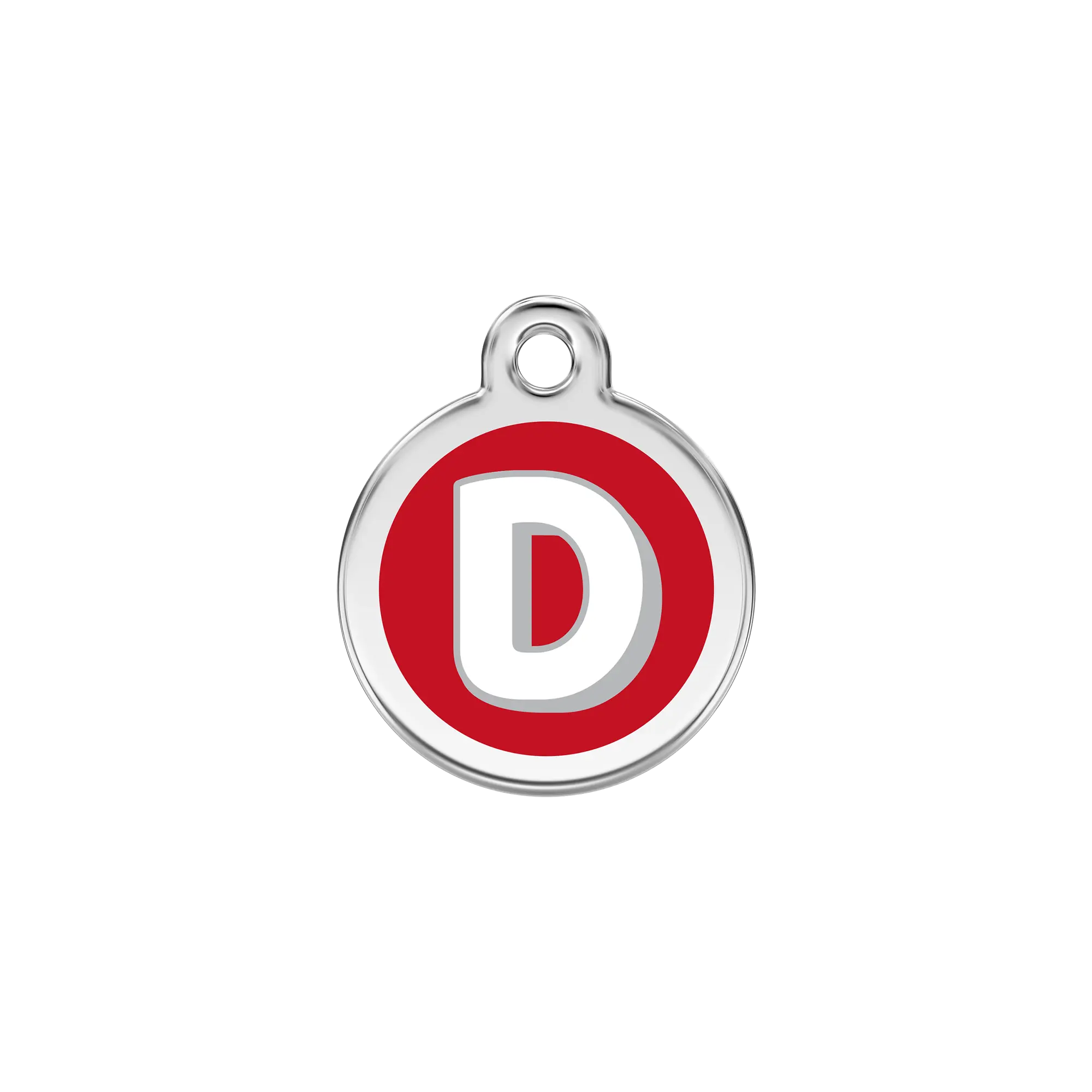 Alphabet Letter D pet ID tag