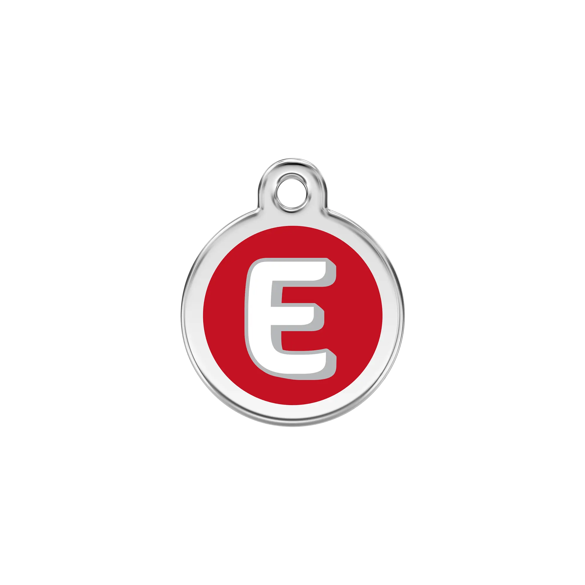 Alphabet Letter E pet ID tag