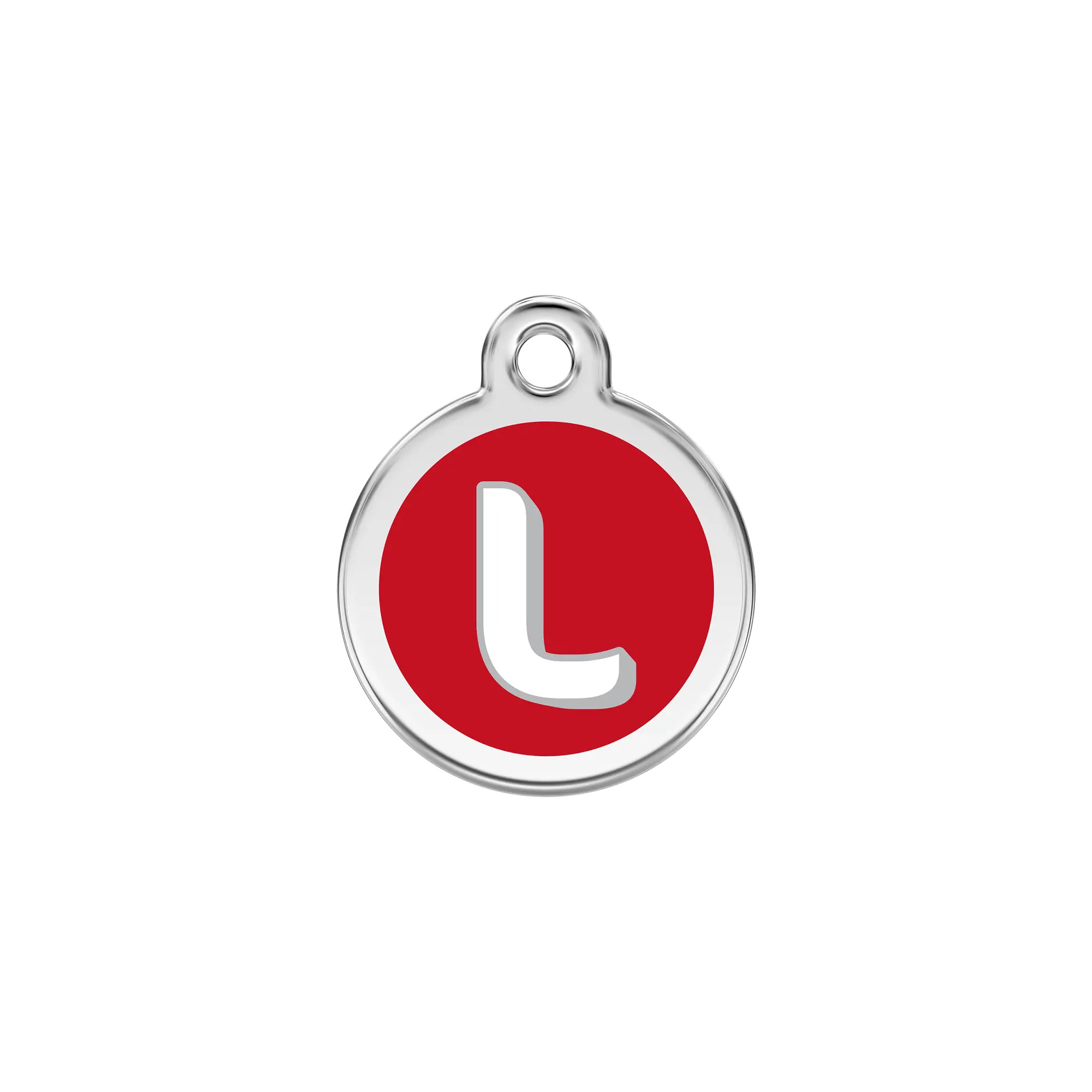 Alphabet Letter L pet ID tag