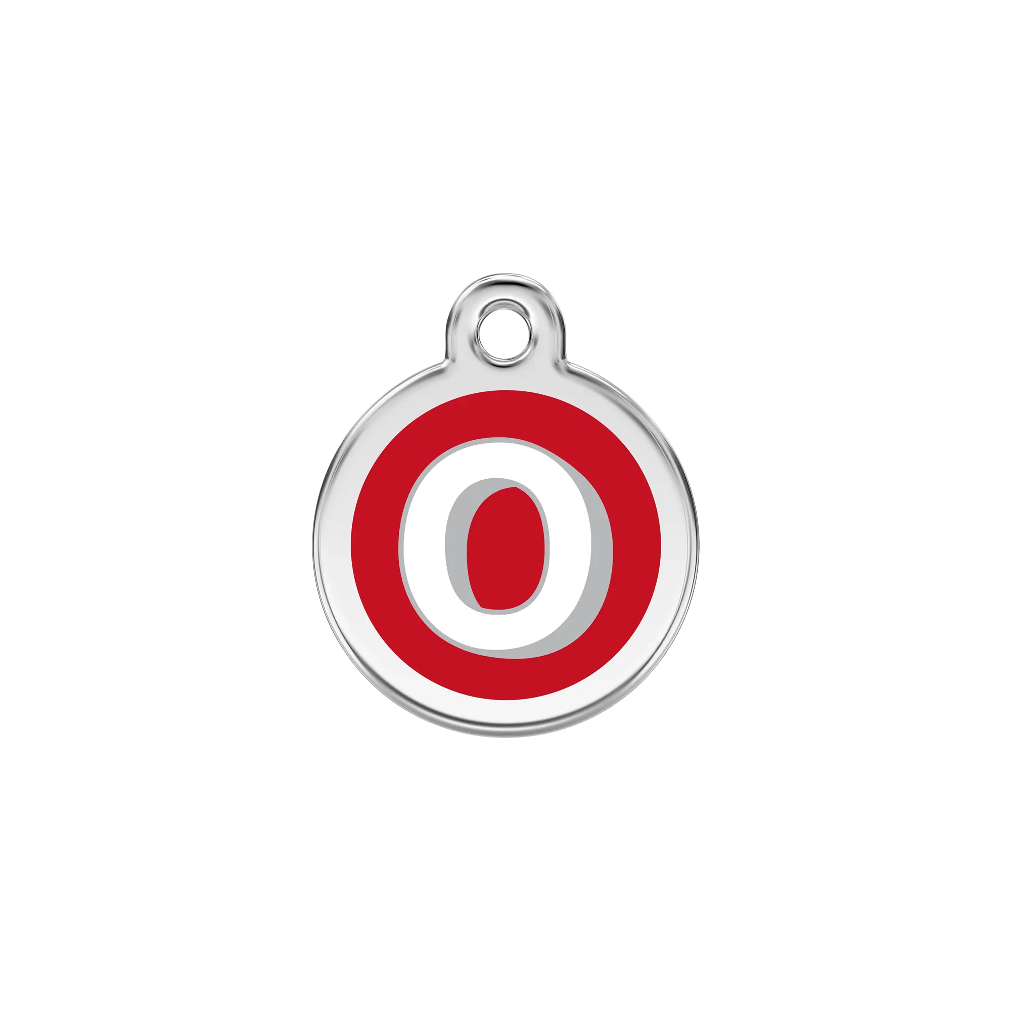 Alphabet Letter O pet ID tag