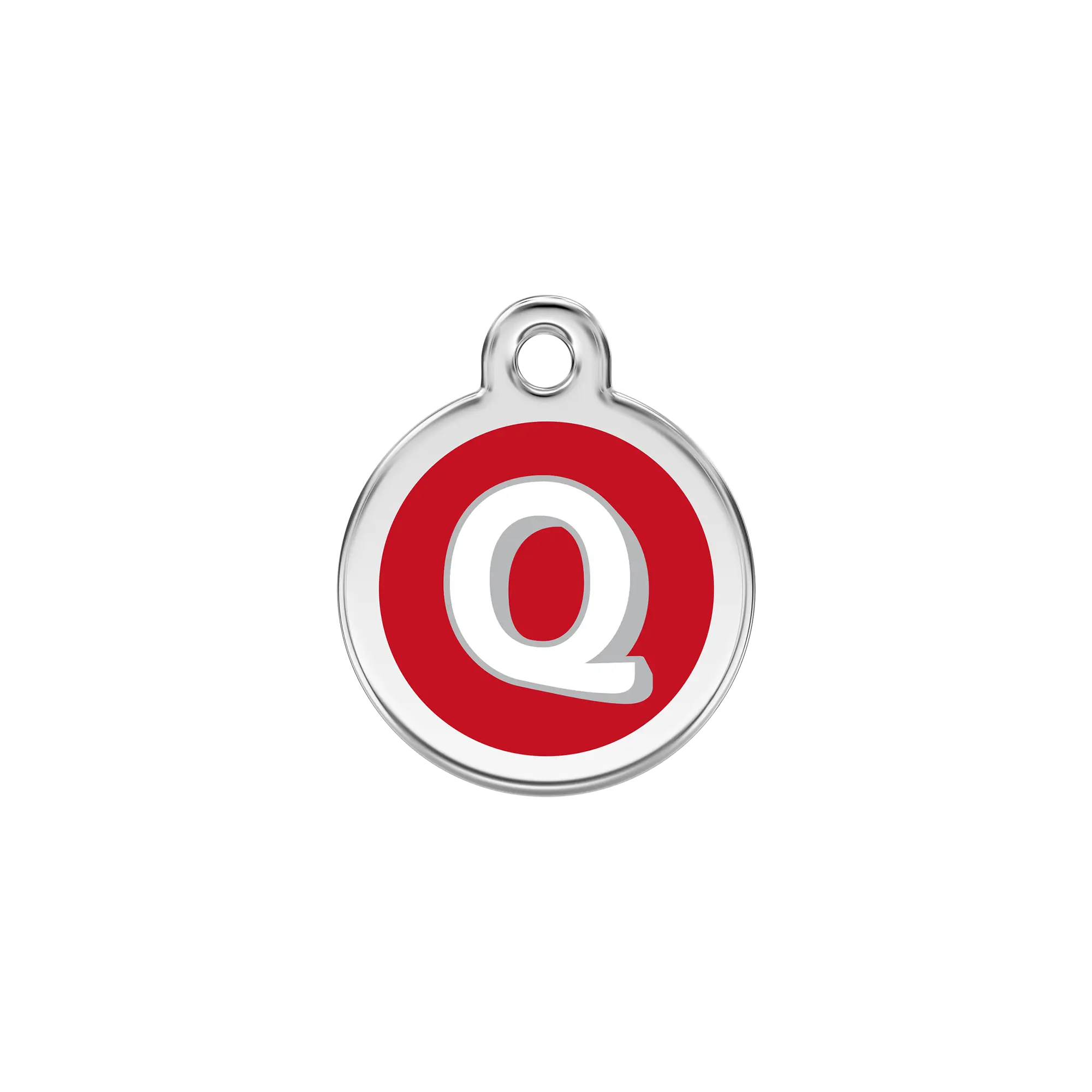 Alphabet Letter Q pet ID tag