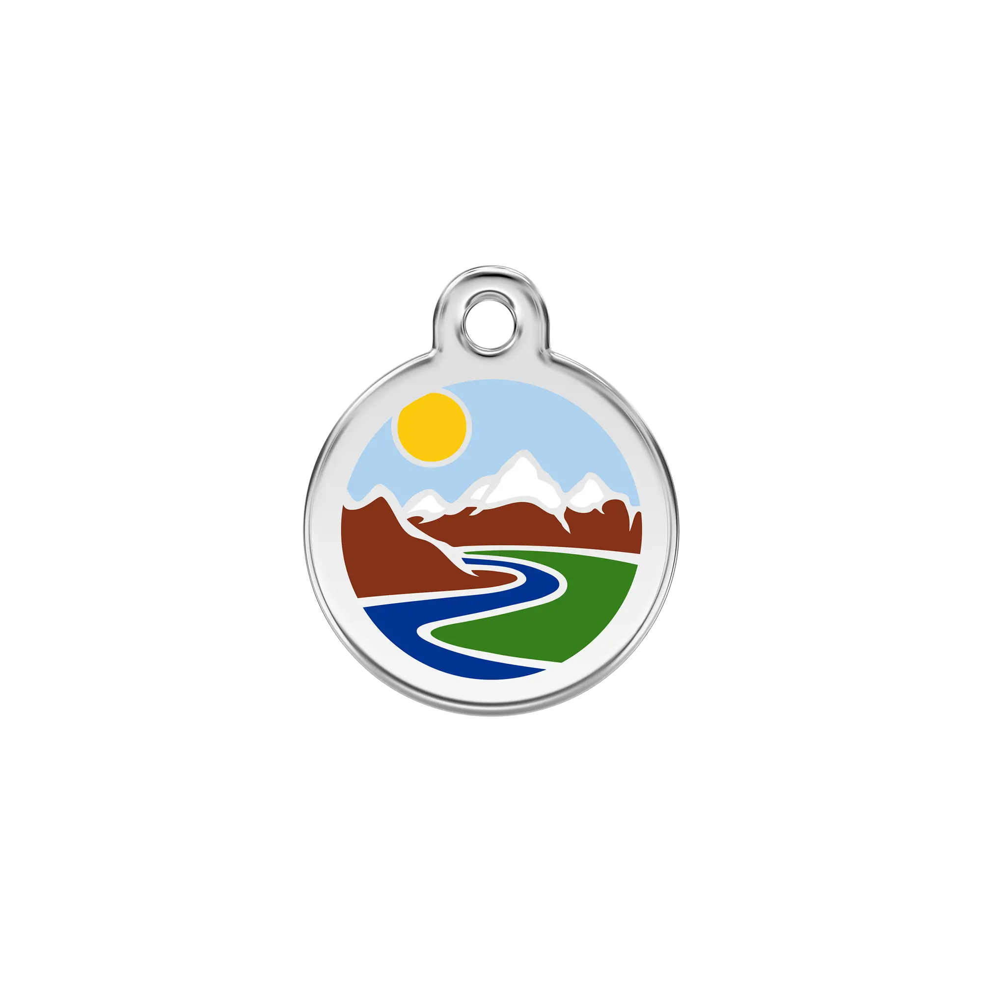 Mountains pet ID tag