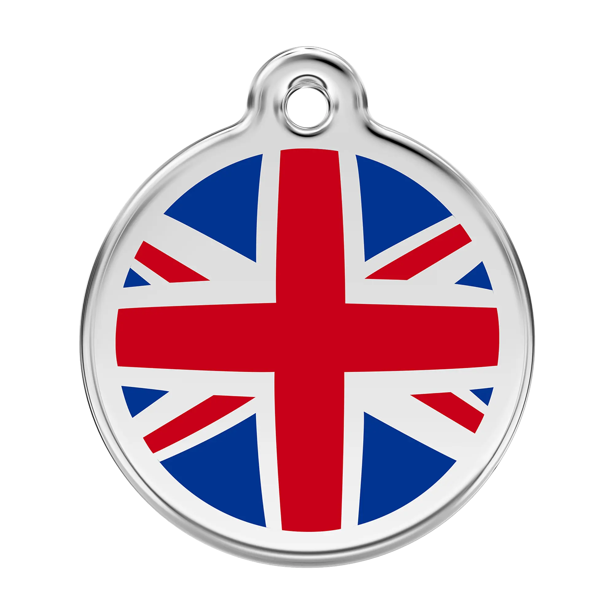 Red Dingo UK Flag pet ID tag