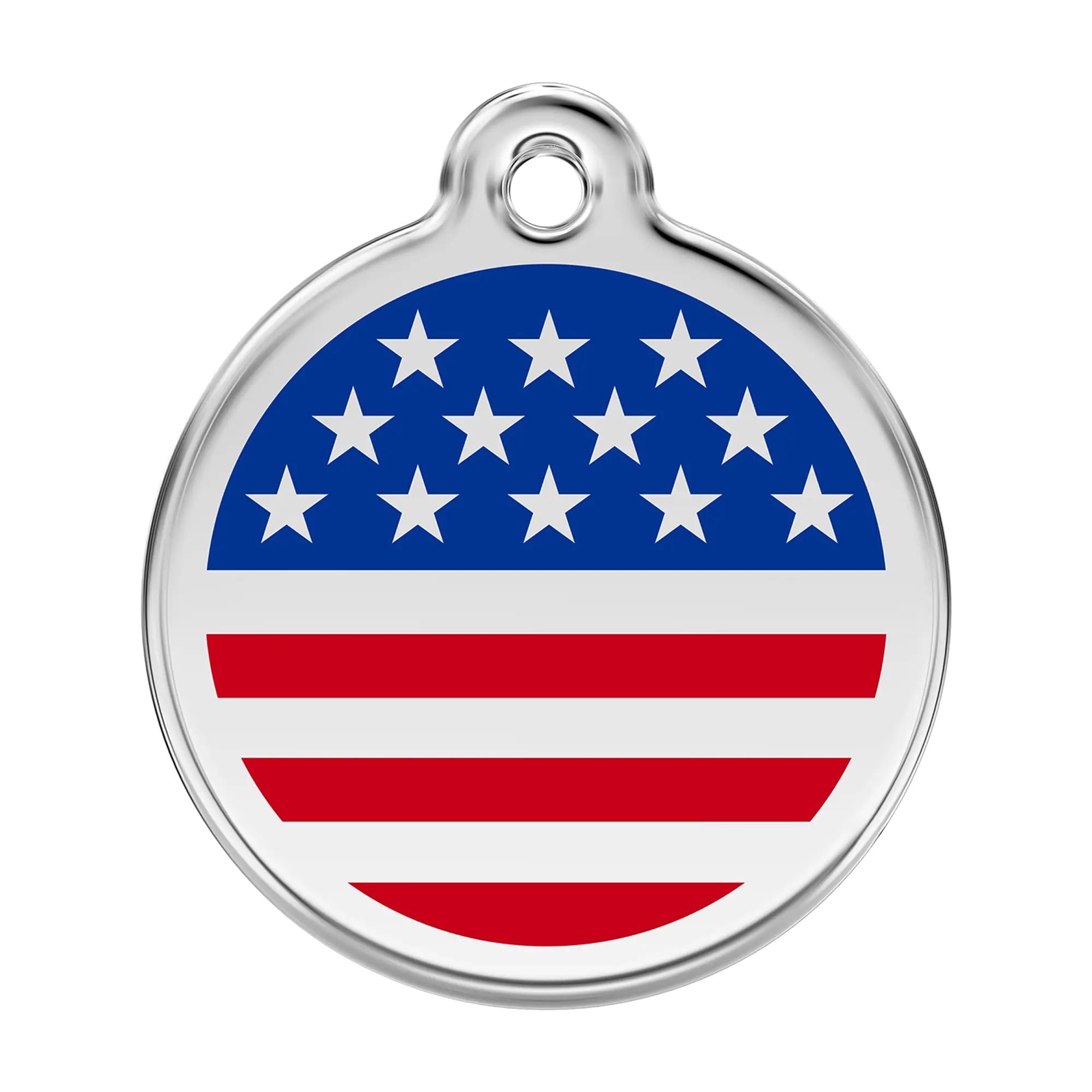 Red Dingo Stars & Stripes US Flag pet ID tag