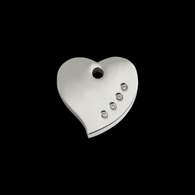 Heart pet ID tag
