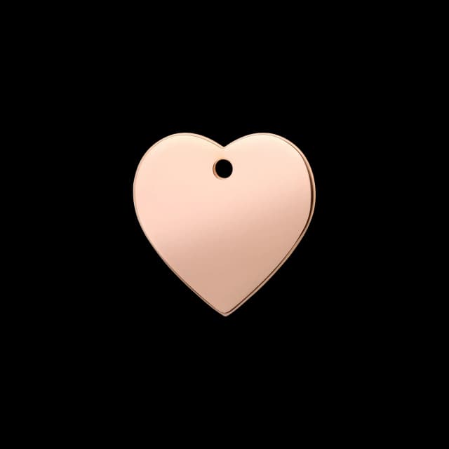 Heart pet ID tag