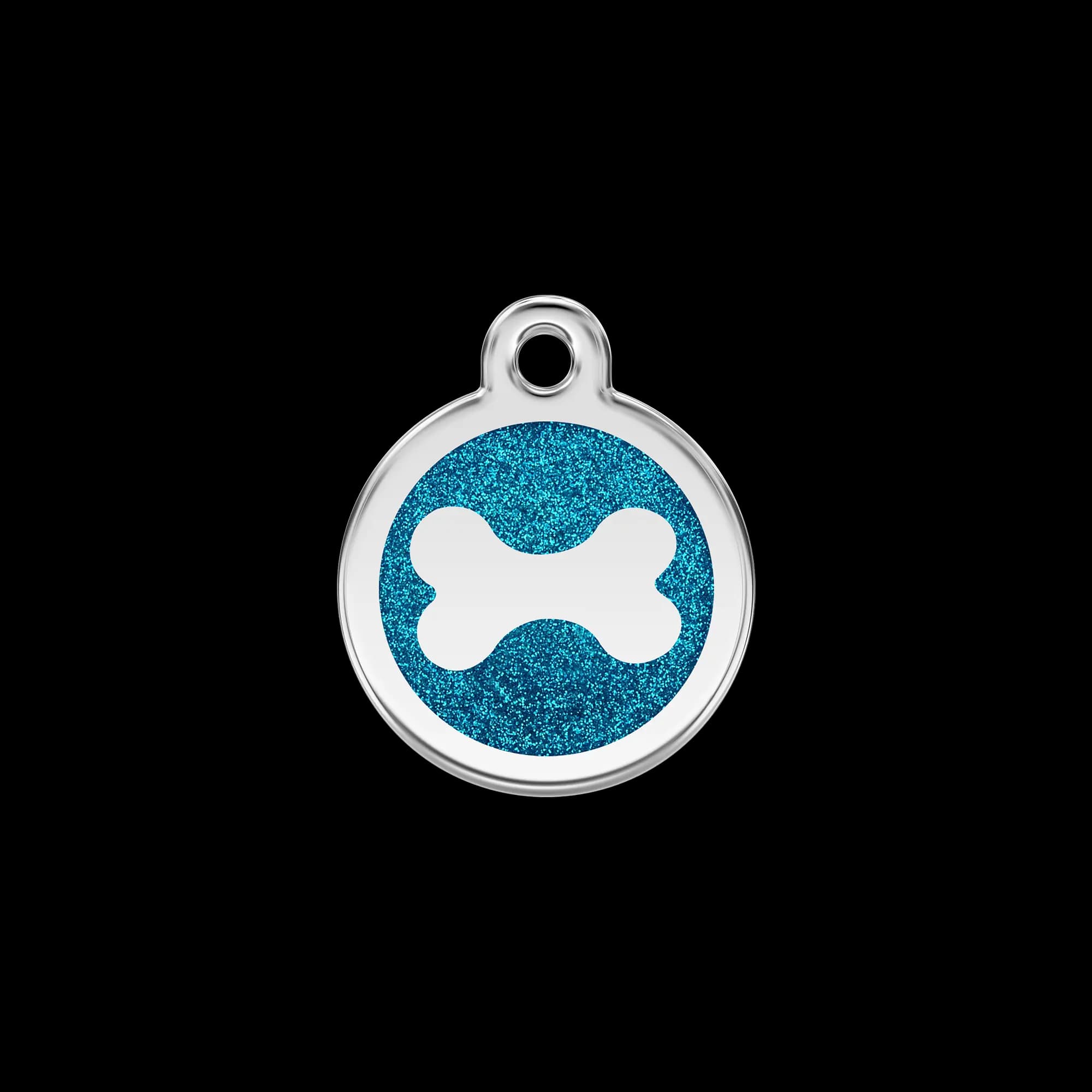 Glitter Bone pet ID tag