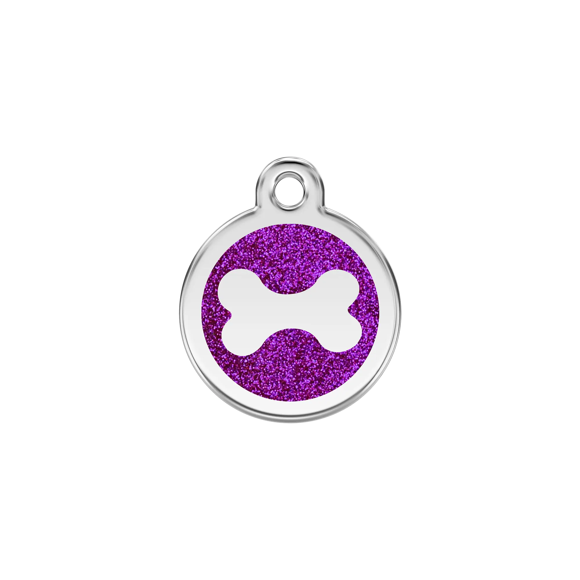 Glitter Bone pet ID tag